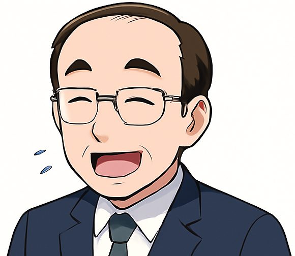 たかせ先生 苦笑いアイコン